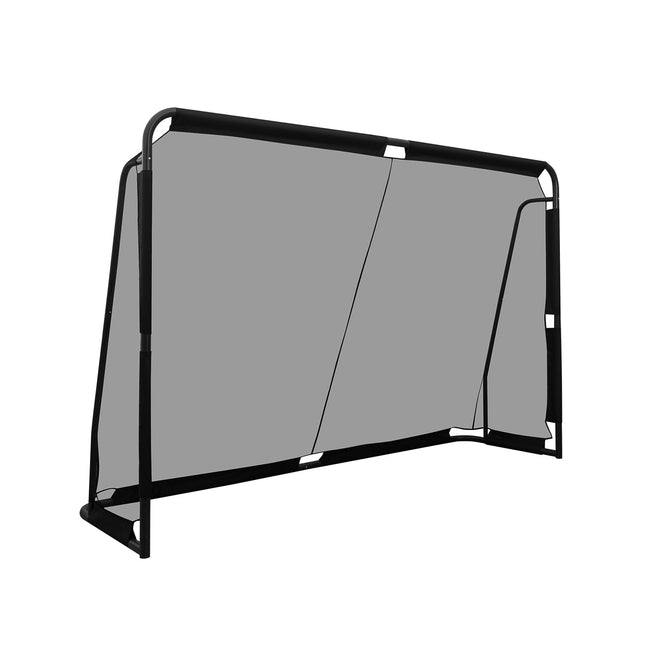 Poartă de fotbal, cadru metalic și plasă din PE, 300 x 200 cm, neagră