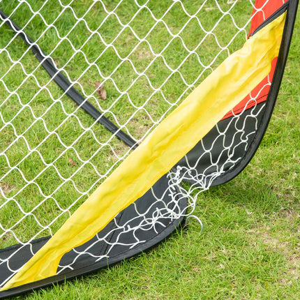 Goluri Fotbal Set 2 Plasa Fotbal Mini Porturi Pliabile Pentru Gradina Sau Parc Pentru Copii Si Adulti Otel Poliester Negru 186 X 90 X 89 Cm