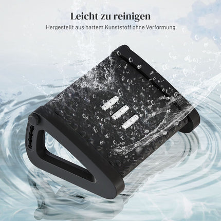 Suport pentru picioare Birou 6 nivele Suport pentru picioare reglabil pe inaltime cu suprafata de masaj, Suport pentru picioare ergonomic pentru birou, birou, negru