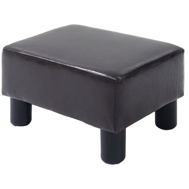 Ottoman footstool artificial leather, rectangular, 100 kg capacity
