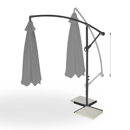 Umbrelă de soare suspendată 300 cm