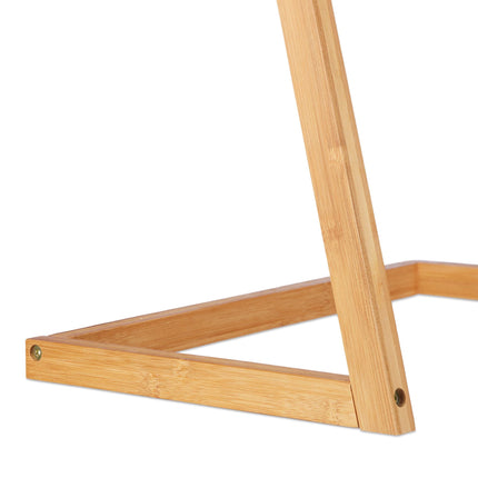 Freestanding Bamboo Towel Rack