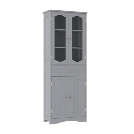 Dulap de baie de sine stătător cu 4 uși și sertar, 160 cm