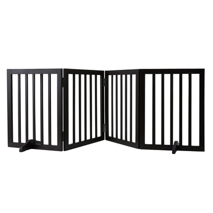Freestanding Dog Gate, 24 in H x 80 in W, 4-Panel