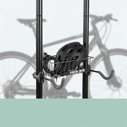 Suport independent pentru biciclete electrice cu coș, brațe reglabile