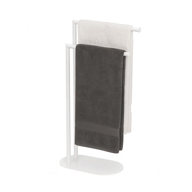 Suport de prosoape independent, 2 tije, metal mat