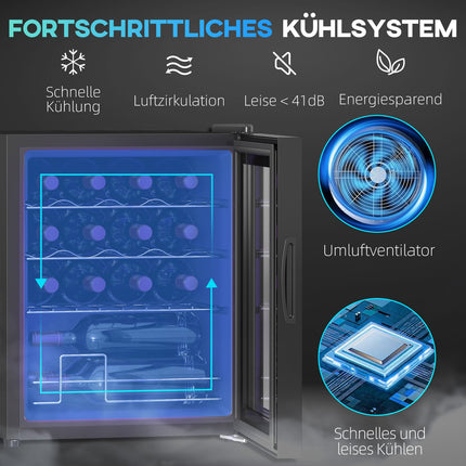 Frigider de vinuri independent, 16 sticle, ecran tactil, LED