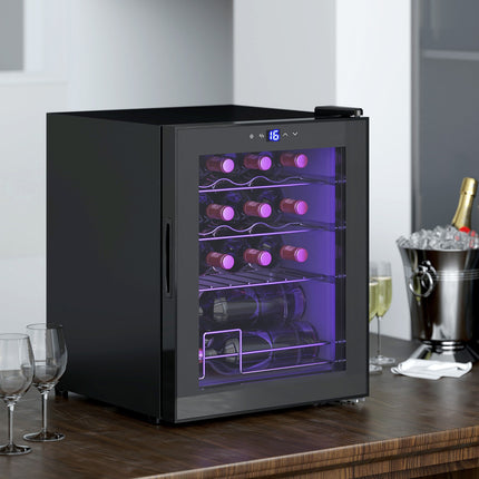 Frigider de vinuri independent, 16 sticle, ecran tactil, LED