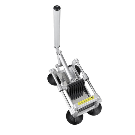 French Fry Cutter with 3 Stainless Steel Blades, Suction Cup Feet