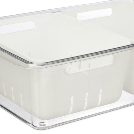 Organizatoare pentru frigider cu scurgere, set de 3