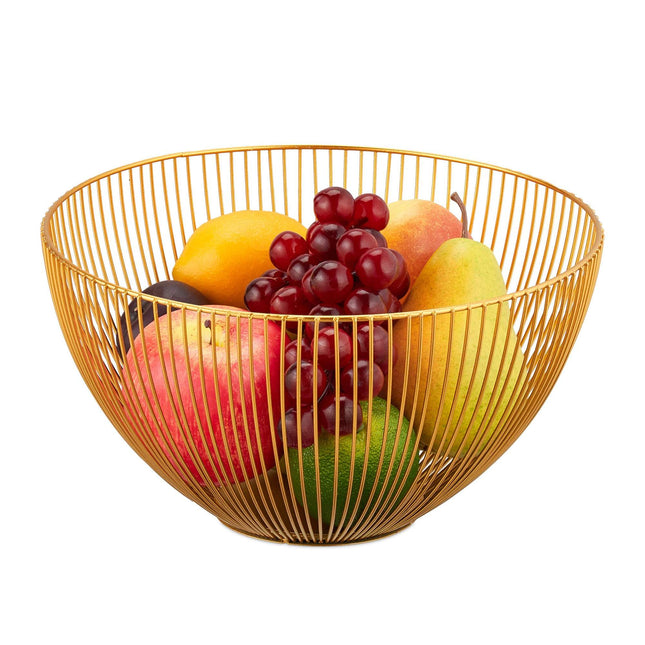 Fructera din metal auriu