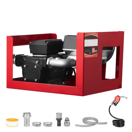 Fuel Transfer Pump, 16 GPM AC Electric, Meter, Nozzle