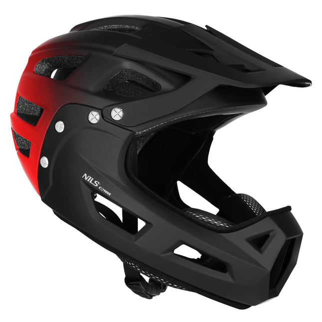 Cască integrală pentru bicicletă, mărimea L 58–61 cm, protecție detașabilă pentru bărbie