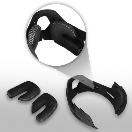 Cască integrală, neagră, protecție detașabilă pentru bărbie, L 58–61 cm