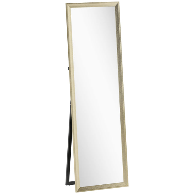 Oglindă pe toată lungimea, amplasare flexibilă, 160x50 cm, aurie