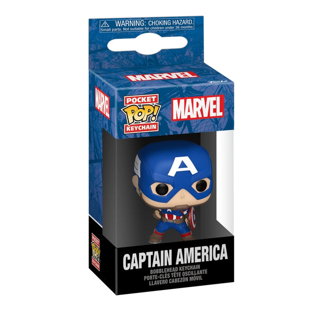 Funko Pop! Breloc: Marvel - Captain America