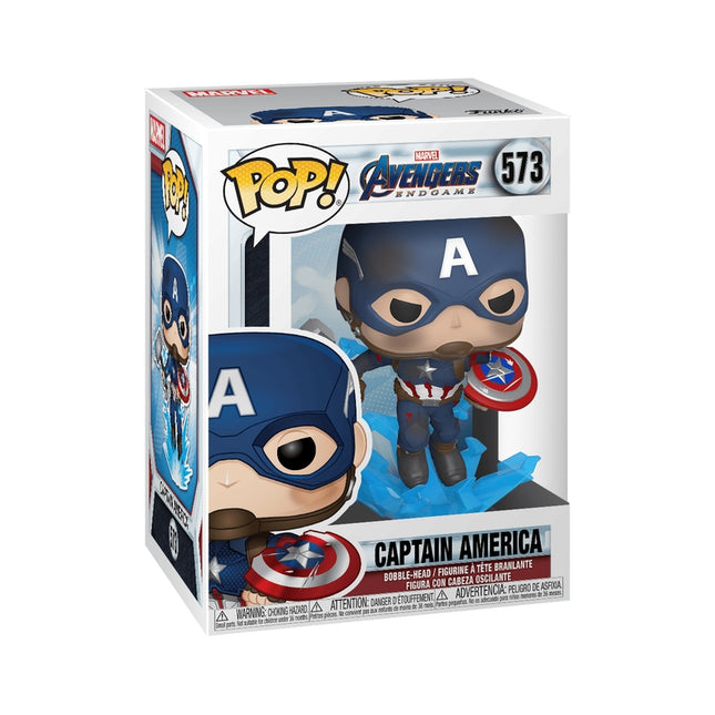 Funko Pop! Vinyl Figure: Avengers: Endgame - Captain America cu scut spart și Mjölnir