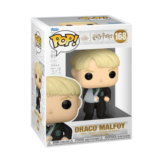 Figurină Funko Pop! Vinyl: Filme: Harry Potter and the Prisoner of Azkaban - Draco Malfoy cu braț rupt