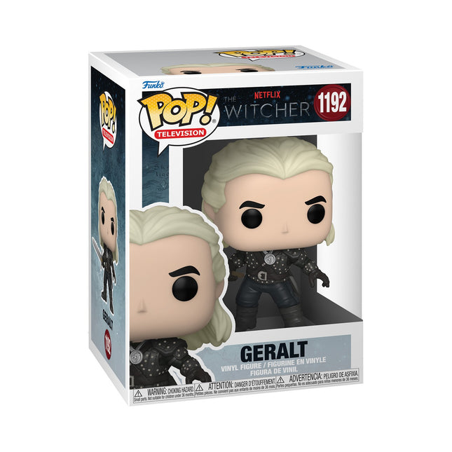 Figurină Funko Pop! din vinil: Witcher - Geralt cu Chase, 10 cm