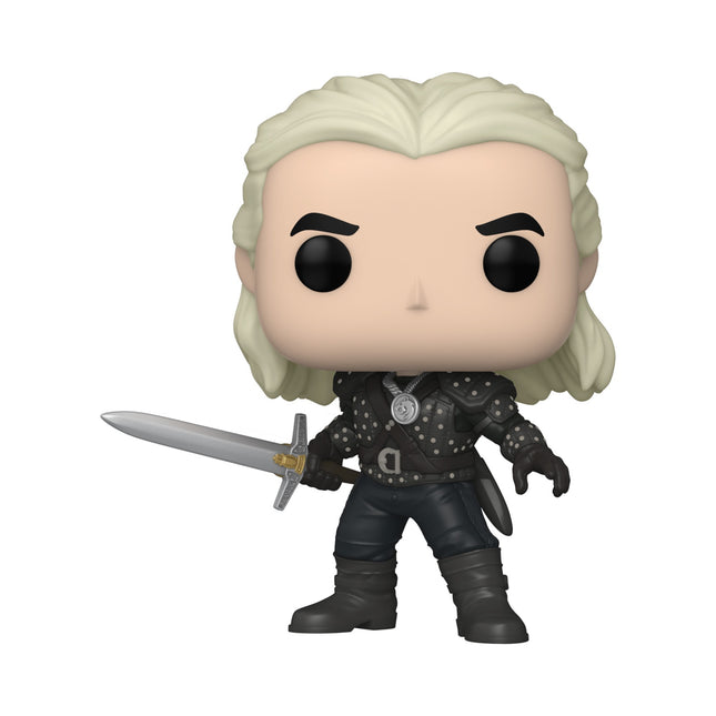 Figurină Funko Pop! din vinil: Witcher - Geralt cu Chase, 10 cm