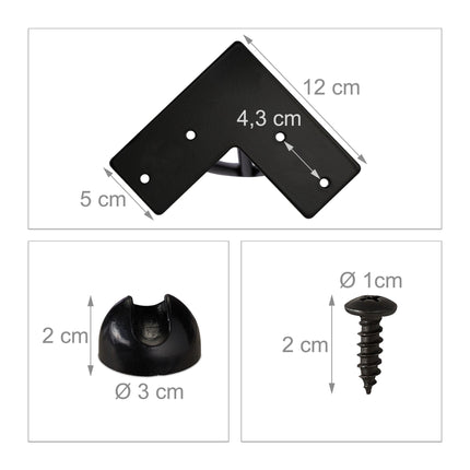 Set de 4 ace pentru picior de mobilier