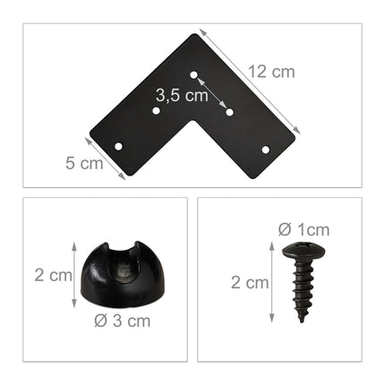 Set de 4 ace pentru picior de mobilier
