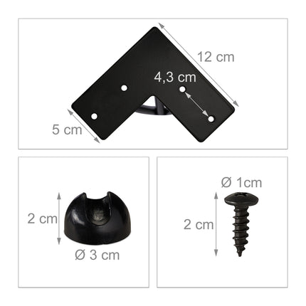 Set de 4 ace pentru picior de mobilier