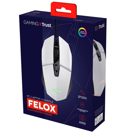 GXT 109W Felox Illuminated Gaming mouse White