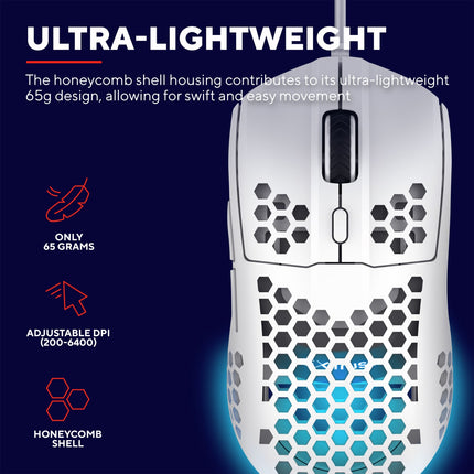 GXT 928W Helox Lightweight Gaming Mouse White