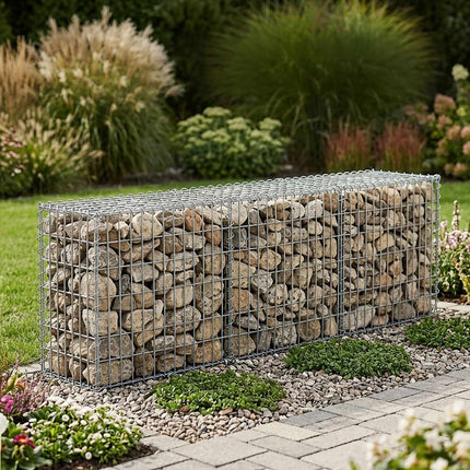 Galvanised Steel Gabion Basket, 100x30x30 cm