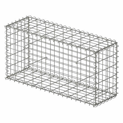 Galvanised Steel Gabion Basket 100x50x30 cm