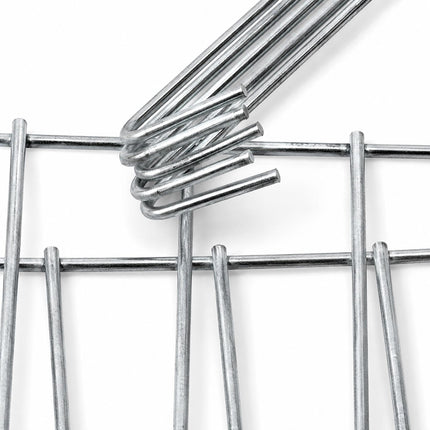 Galvanised Steel Gabion Basket, 100 x 80 x 30 cm