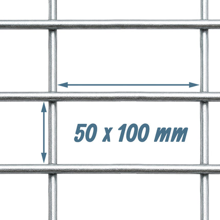 Galvanised Steel Gabion Basket, 100 x 80 x 30 cm