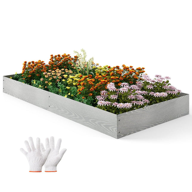 Borduri de grădină din metal galvanizat, 6 panouri, 600 cm