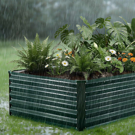 Galvanized Raised Garden Bed 2030x1020x460mm, Alu-Zinc