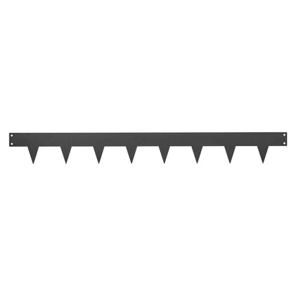 Galvanized Steel Landscape Edging, 10-Pack, 40 x 4.5 in, Black