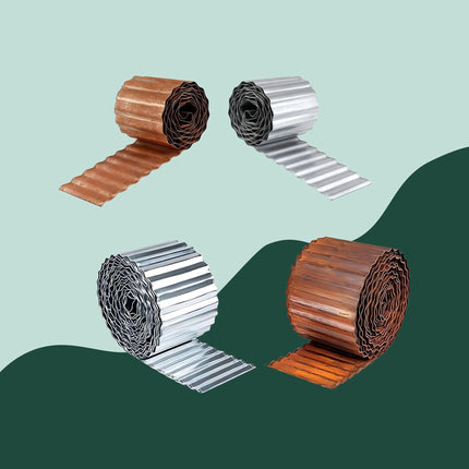 Galvanized Steel Lawn Edging for Garden Beds