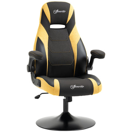 Game chair, Rocker Function, Adjustable height, Yellow/Black