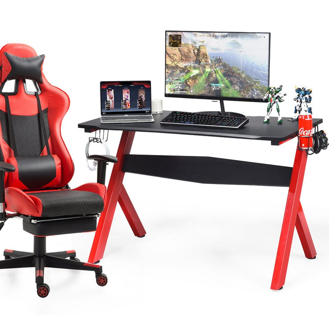 Masa de gaming masa computer birou gaming cu suport pentru pahare si casti si mouse pad pentru camera de joaca de la biroul de acasa