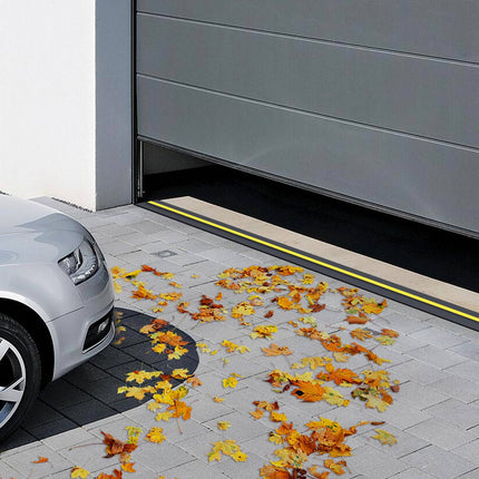Garage Door Threshold and Bottom Seal Kit, 10 ft, PVC, Black