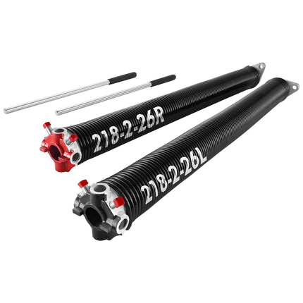 Garage Door Torsion Springs Pair, 0.218 x 2 x 26 in