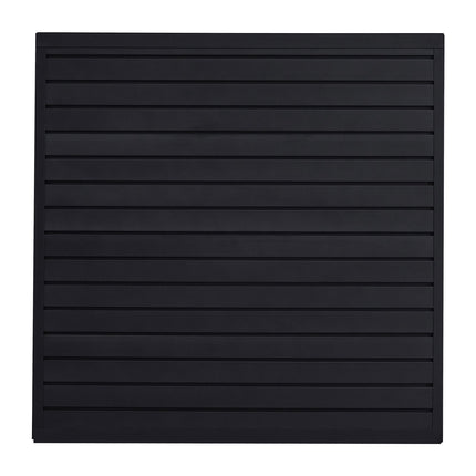 Garage Slatwall Panels, 4x4 Ft PVC, Black, 4 Pack