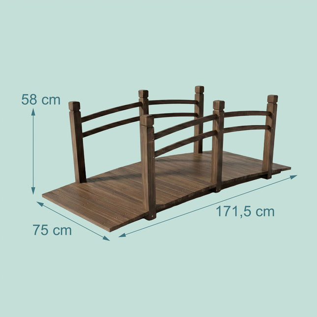 Pod de grădină, lemn de brad, capacitate 200 kg