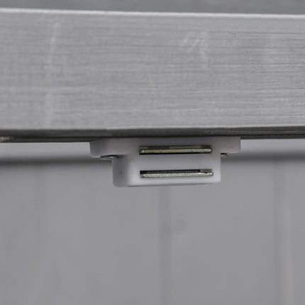 Weather Resistant Spruce Wood Garden Cabinet, Double Door, Grey