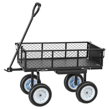 Garden Cart With Seat, 500 lb Capacity, 10 in PU Tires