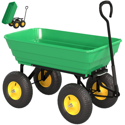Cărucior de grădină cu funcție de basculare, 75 l, capacitate 200 kg