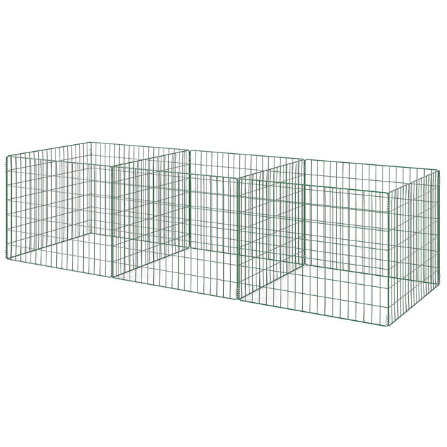 Compost de grădină, oțel, 270 l, design cu plasă deschisă