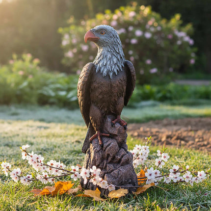 Statuie Vultur de Grădină, Polirășină Rezistentă la Intemperii, Rezistentă la UV