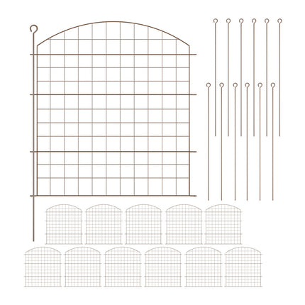 Gard de gradina cu arc - Gard metalic de protectie pentru iaz