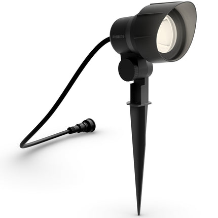 GardenLink Spotlight warm white 600 lm Black